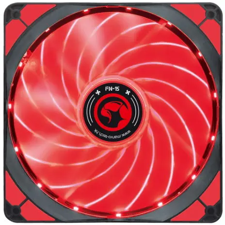 Ventilator Marvo FN-15, Iluminare LED (Rosu)