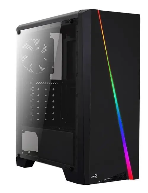 Carcasa Aerocool CYLON RGB, MidTower, Iluminare RGB (Negru)