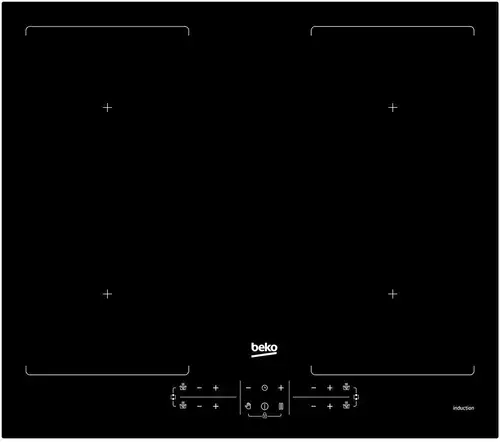 Plita incorporabila Beko HII64201F2HT, Inductie, OverHeat Safety System, 4 zone de gatit, Sticla (Negru)