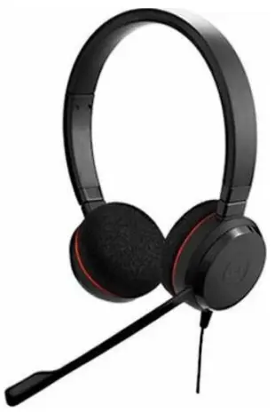 Casti Stereo Jabra Evolve 20 MS, Microfon (Negru)