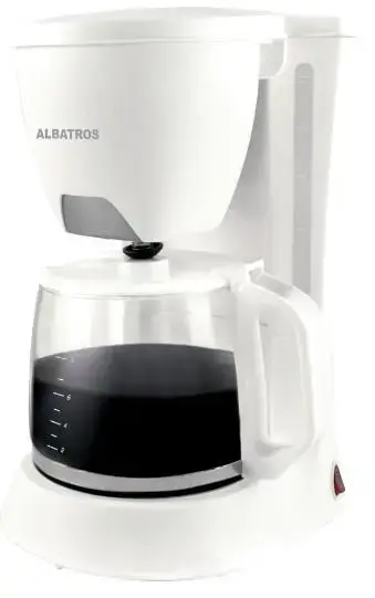 Cafetiera Albatros VERONA WHITE 2, 1.2L, 680W (Alb)
