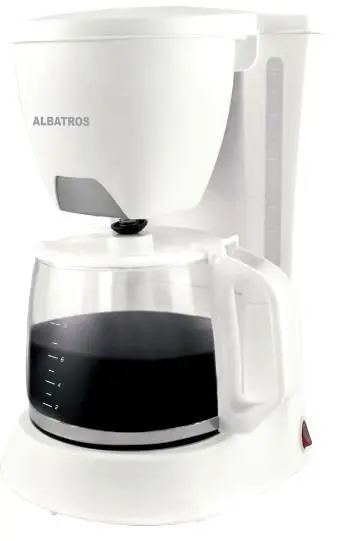 Cafetiera Albatros VERONA WHITE 2, 1.2L, 680W (Alb)