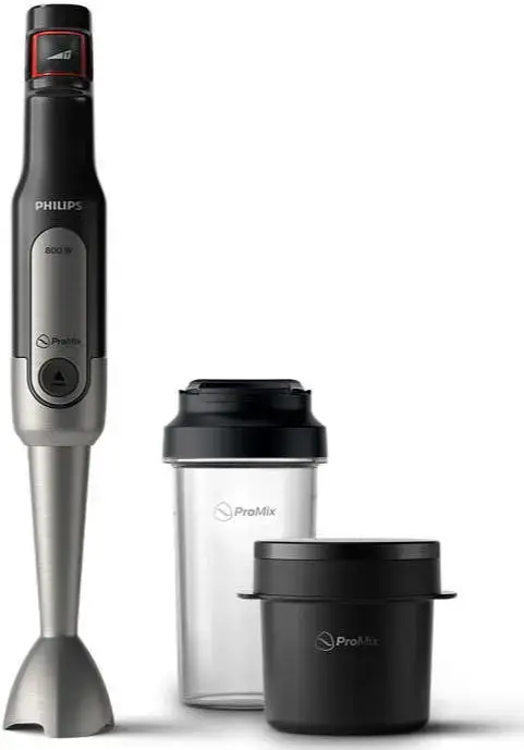 Mixer vertical Philips Viva Collection HR2651/90, 800W, Functia Turbo (Negru/Inox)