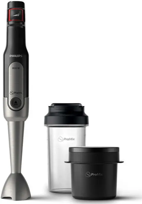 Mixer vertical Philips Viva Collection HR2651/90, 800W, Functia Turbo (Negru/Inox)