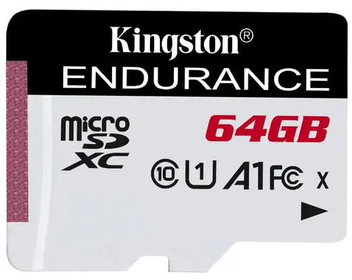 Card memorie Kingston Endurance 64GB, microSDXC,  Clasa 10, UHS-I
