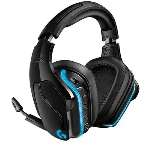Casti Gaming Wireless Logitech G935 RGB Lightsync, surround 7.1, multiplatforma (Negru)