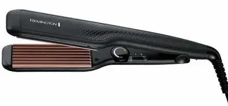 Placa de creponat parul Remington Ceramic Crimp S3580, 150-220 C, Placi ceramice (Negru)