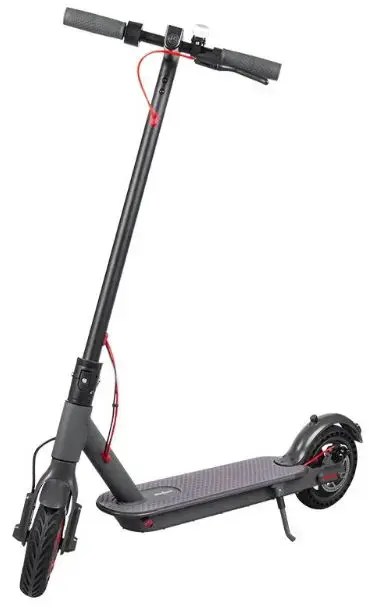 Trotineta electrica Quer Fast Wheeles Pro, Viteza 30 km/h, Autonomie 18-25 km, Putere motor 250W (Negru)