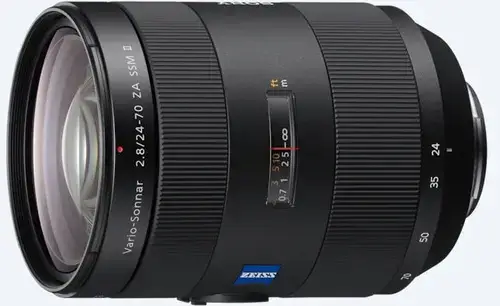 Obiectiv Sony Vario-Sonnar T ZA SSM II F2.8, 24-70 mm (Negru)
