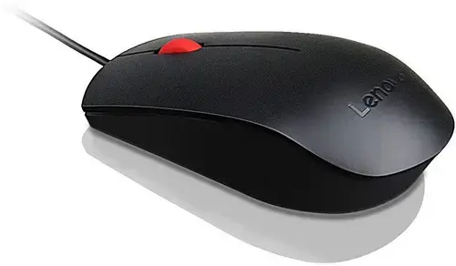 Mouse Lenovo Essential, optic, USB, 1600 DPI (Negru)
