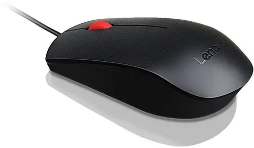 Mouse Lenovo Essential, optic, USB, 1600 DPI (Negru)