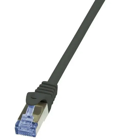 Cablu S/FTP LogiLink CQ3043S, Cat.6A, Patchcord (Negru)