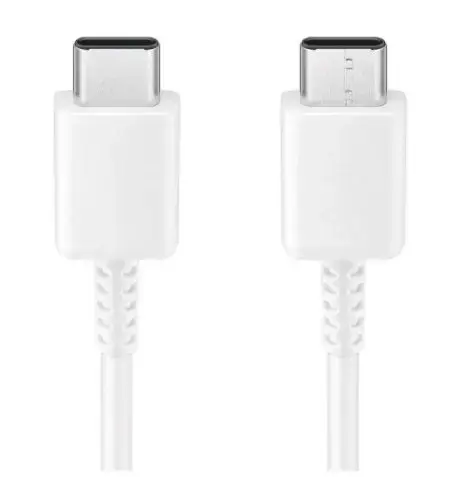 Cablu de date Samsung EP-DA705BWEGWW, USB Type-C - USB Type-C, 1m (Alb)