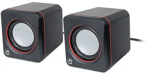 Boxe Manhattan 2600, 2x3W, USB (Negru)