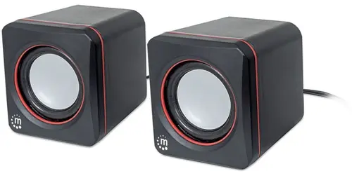 Boxe Manhattan 2600, 2x3W, USB (Negru)