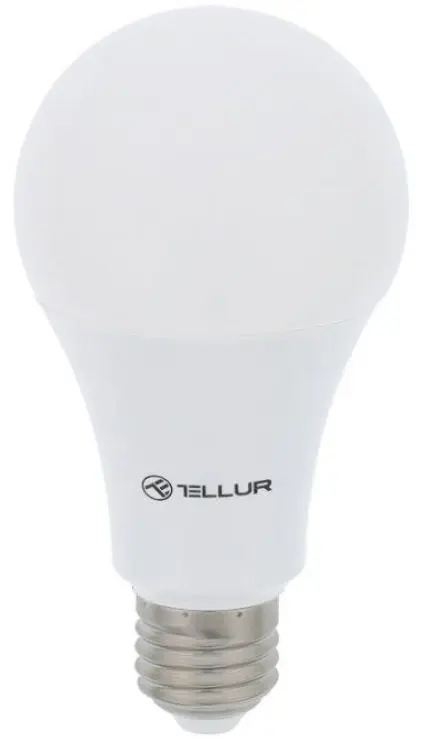 Bec inteligent LED Tellur TLL331001, Wireless, E27, 10W, 1000lm, Lumina Alba/Calda, Reglabil (Alb)
