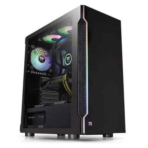 Carcasa Thermaltake H200, MidTower, Tempered Glass (Negru)