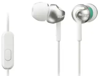 Casti cu microfon Sony MDR-EX110AP (Alb)