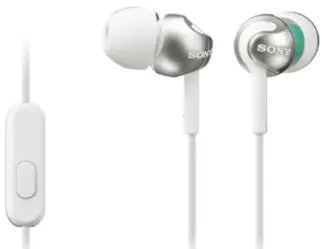 Casti cu microfon Sony MDR-EX110AP (Alb)