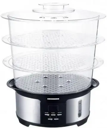 Aparat de gatit cu aburi HEINNER HSA-1000XMC, 1000W, Negru/Inox