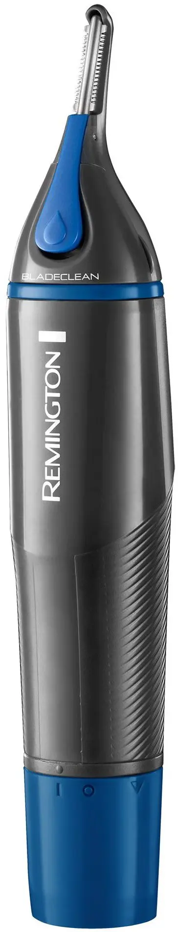 Trimmer pentru nas si urechi Remington Nano Series NE3850, Active Blade Clean (Negru/Albastru)