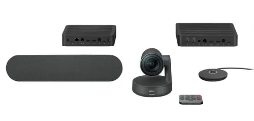 Sistem videoconferinta Logitech 960-001218 Rally, Ultra-HD 4K, Zoom 15X (Negru)