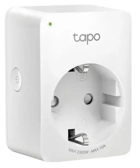Priza Wi-Fi inteligenta TP-LINK Tapo P100, Schuko, compatibila Google Assistant si Amazon Alexa, programabila (Alb)