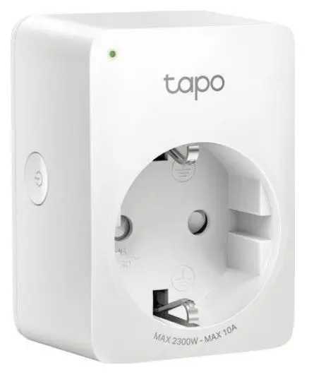 Priza Wi-Fi inteligenta TP-LINK Tapo P100, Schuko, compatibila Google Assistant si Amazon Alexa, programabila (Alb)