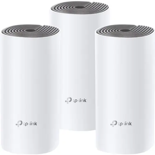 Sistem Wireless Mesh TP-Link Deco E4, Dual Band, 1200 Mbps, 3 Pack (Alb)