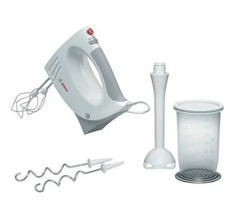 Mixer de mana Bosch MFQ3540, 450W, 5 viteze (Alb)