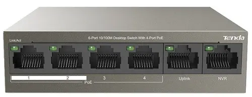Switch Tenda TEF1106P-4-63W, 6 Porturi, PoE