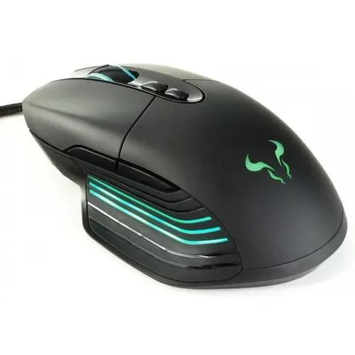 Mouse Riotoro Nadix, USB, 10000 DPI,  iluminare RGB (Negru)