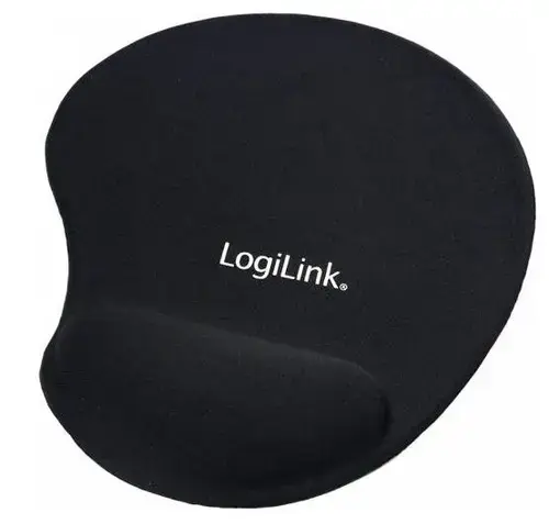 Mouse Pad LogiLink ID0027, ergonomic cu gel (Negru)