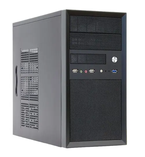 Carcasa Chieftec MESH CT-01B-350GPB, Mini Tower, Sursa 350W (Negru)