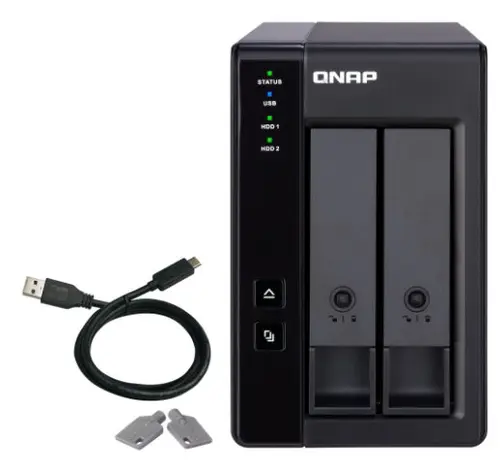 Direct Attached Storage QNAP TR-002, 2-Bay, USB Type-C