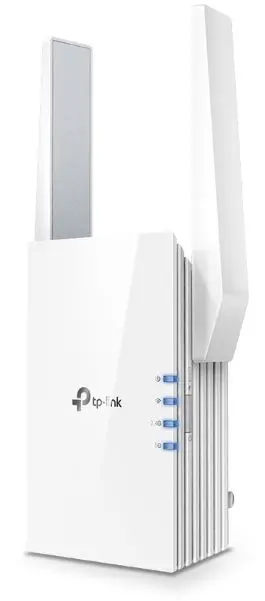 Range Extender Wireless TP-LINK RE505X, Wi-Fi 6, Gigabit, Dual Band, 1500 Mbps, Tehnologie OneMesh™, 2 Antene externe (Alb)