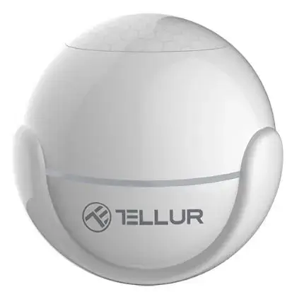 Senzor de miscare WiFi Tellur TLL331121, PIR (Alb)