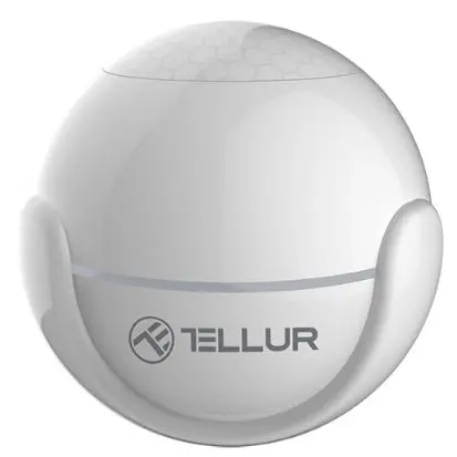 Senzor de miscare WiFi Tellur TLL331121, PIR (Alb)
