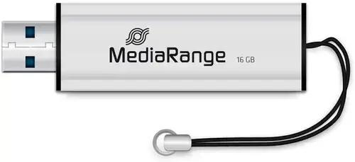 Stick USB MediaRange MR915, 16GB, USB 3.0 (Argintiu)
