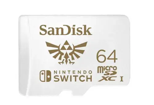 Card de memorie SANDISK Nintendo Switch, microSDXC, 64GB, V30, U3, Class 10, A1, UHS-1