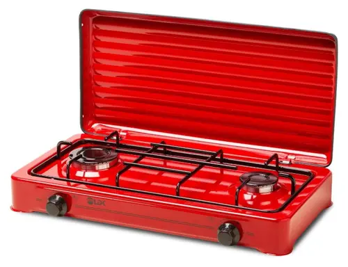 Plita de exterior LDK AMORFO 2 Red, Gaz, 2 arzatoare (Rosu)