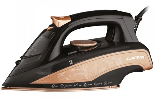Fier de calcat Albatros ROSA, 3000 W, Talpa ceramica, 0.45 l (Roz/Alb)