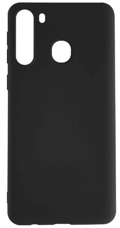 Protectie Spate Lemontti Silky LEMHSSA21N pentru Samsung Galaxy A21 (Negru)