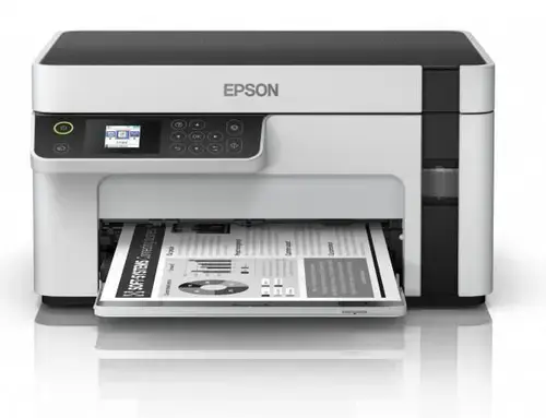 Multifunctional Epson inkjet monocrom M2120 , A4, 15ppm, USB, Wi-Fi (Alb/Negru)