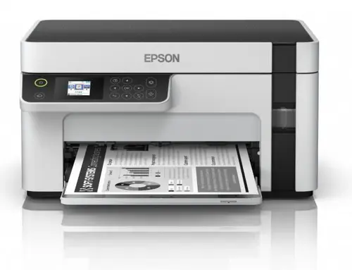 Multifunctional Epson inkjet monocrom M2120 , A4, 15ppm, USB, Wi-Fi (Alb/Negru)