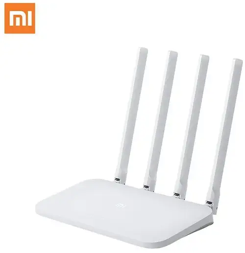 Router Wireless Xiaomi 4C, 300 Mbps, 4 Antene externe (Alb)