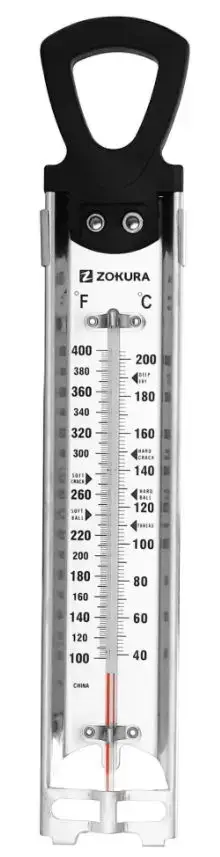 Termometru pentru lichide Zokura Z1187, 40 / 200˚C (Inox)
