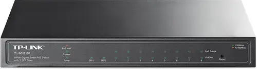 Switch Smart TP-Link TL-SG2210P, 8 porturi PoE + 2 sloturi SFP