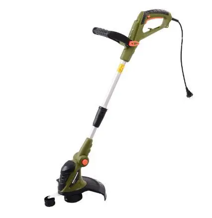 Motocoasa electrica Heinner VCE001, 550 W, 10.000 RPM, 30 cm latime lucru, 1.6 mm diametru fir, ax telescopic cu rotire la 180°