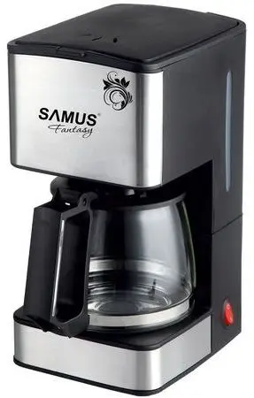 Cafetiera Samus FANTASY, 0.8L, 680W (Negru/Inox)
